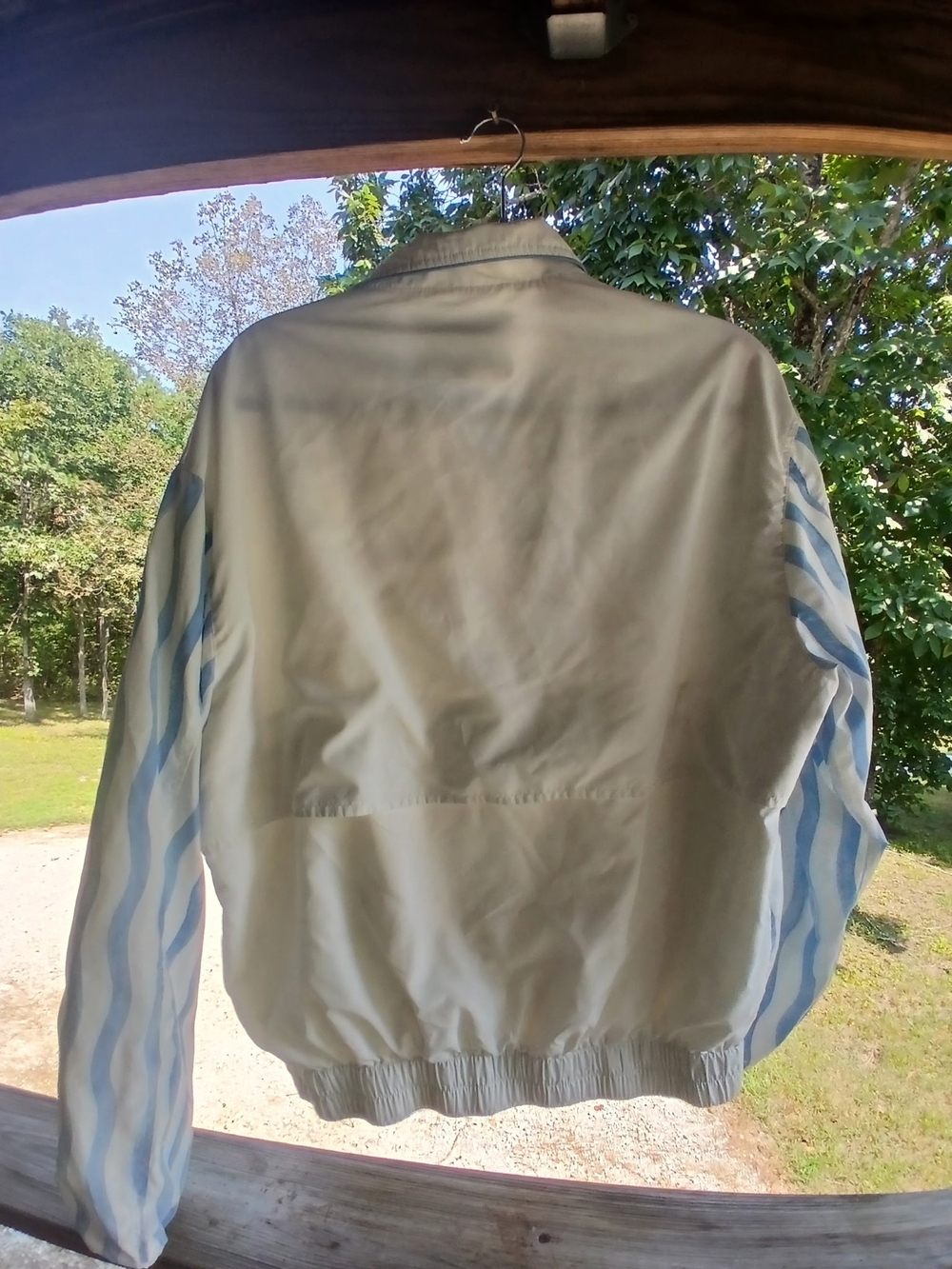 Casablanca Striped Shellsuit Nylon Track Jacket White Blue Mens XL - Picture 7 of 11